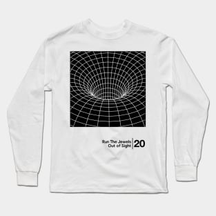 Out of Sight / Minimalist Graphic Artwork Design Long Sleeve T-Shirt